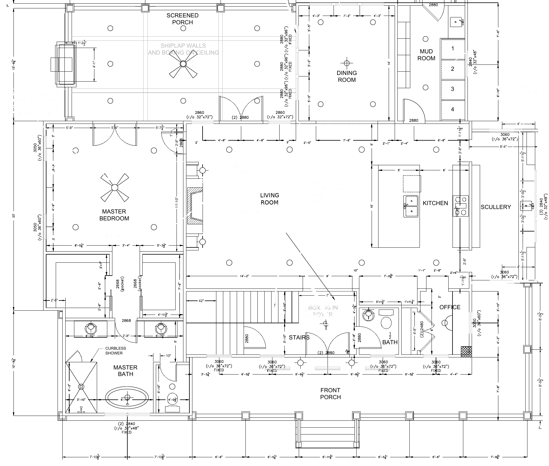 First floor floor plan of 936 Kincade Drive